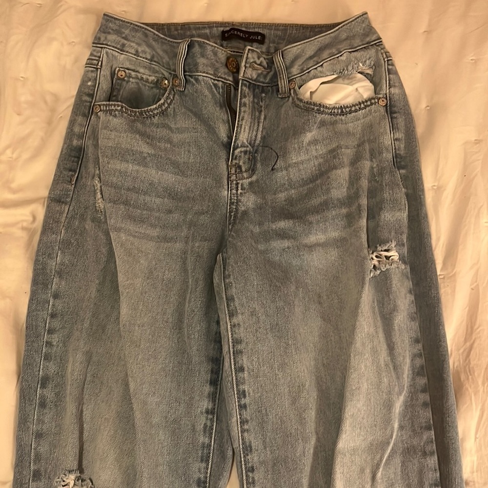 sincerely jules ripped jeans